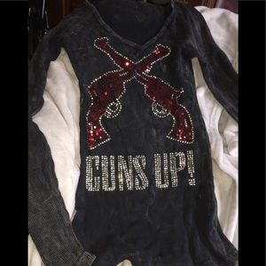 Texas tech guns up medium long sleeve shirt